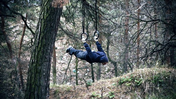 Alex Zinchenko Gymnastic Rings Forest Outdoor Workout