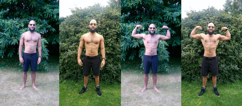 Alexis Bouzidi Before and After the Get Strong Transformation Challenge