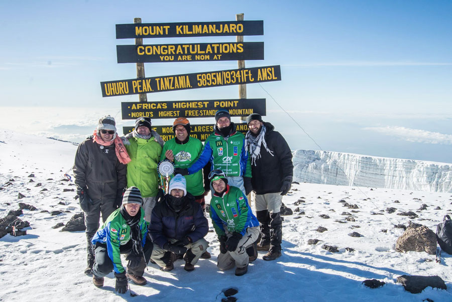 Alexis Bouzidi Kilimanjaro summit 2014
