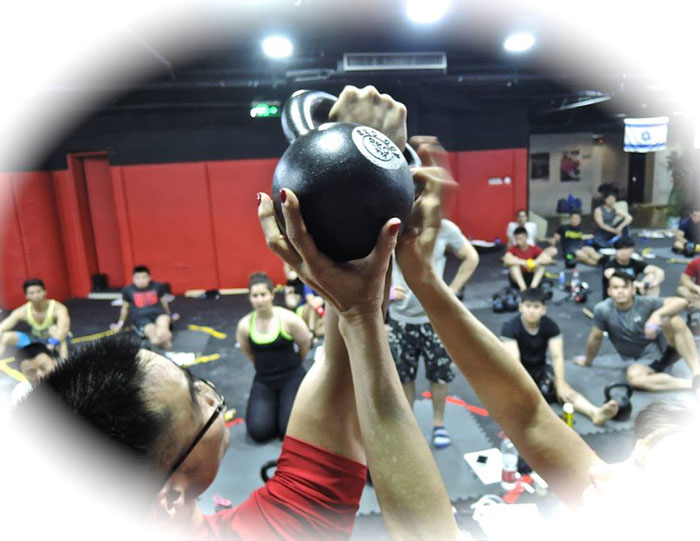 Assisted Kettlebell Press