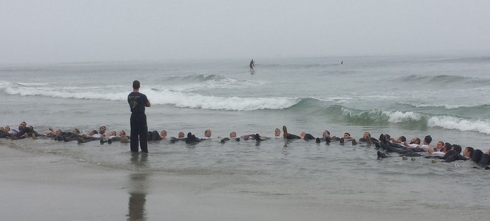 SEAL training on Coronado Beach