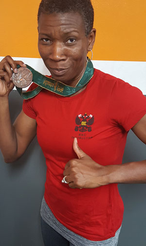Fatimat with Medal and RKC 