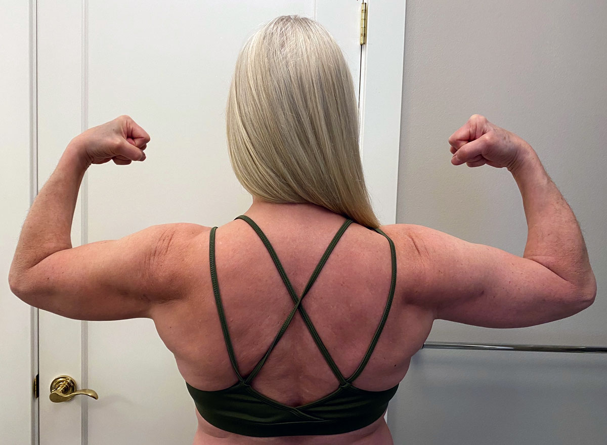 Laura Phillips Isochain results: Back and biceps strength and definition