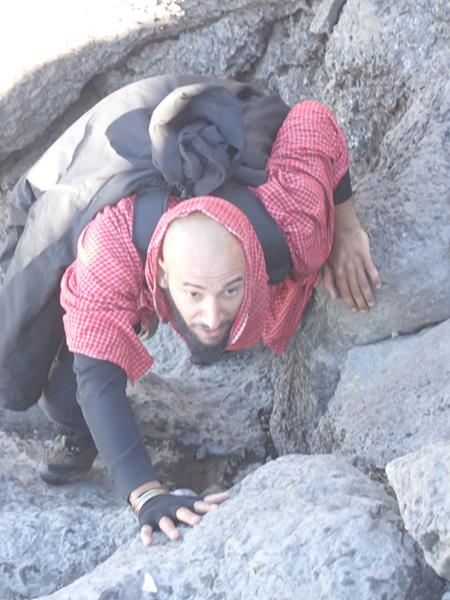 Alexis Bouzidi climbing Kilimanjaro 2014