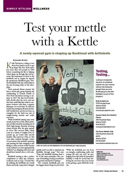 Keith Veri Kettlebell Club Magazine Article