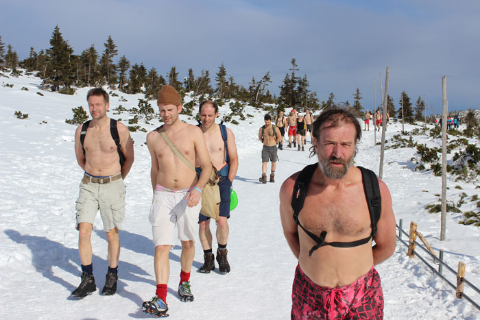 Wim Hof Group Snow Hike