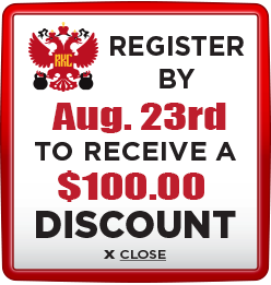 Register and Pay by August 23rd to save $100
