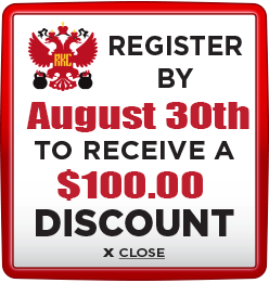 Register and pay by August 30th to save $100