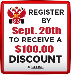 Register and Pay by September 20th, 2024 to save $100