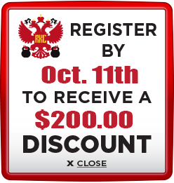 Register and Pay by October 11th to save $200
