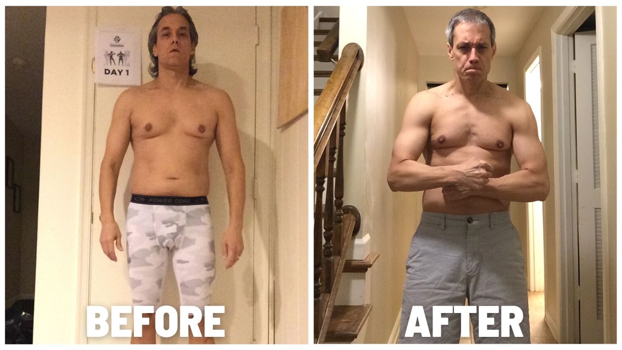 Ted Croushore Isochain Before and After photos: 120 days of Isochain Only Training